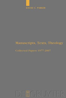 Parker |  Manuscripts, Texts, Theology | Buch |  Sack Fachmedien