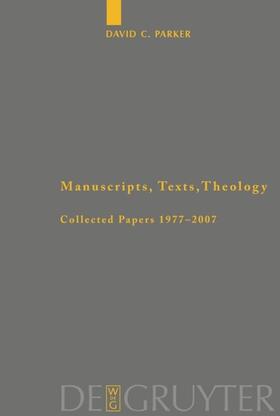 Parker |  Manuscripts, Texts, Theology | eBook | Sack Fachmedien
