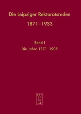 Häuser |  Die Leipziger Rektoratsreden 1871-1933 | eBook | Sack Fachmedien