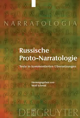 Schmid |  Russische Proto-Narratologie | Buch |  Sack Fachmedien