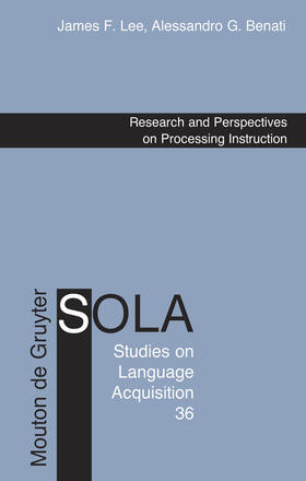 Benati / Lee |  Research and Perspectives on Processing Instruction | Buch |  Sack Fachmedien