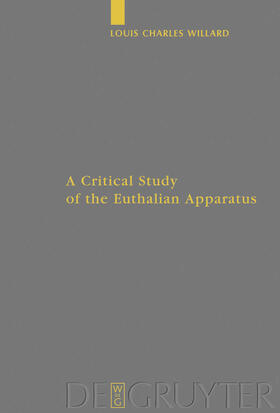 Willard |  A Critical Study of the Euthalian Apparatus | Buch |  Sack Fachmedien