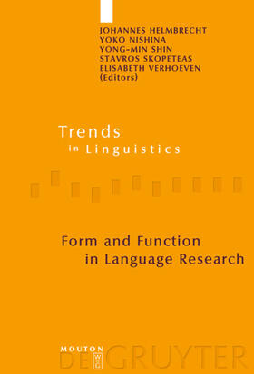 Helmbrecht / Nishina / Verhoeven |  Form and Function in Language Research | Buch |  Sack Fachmedien