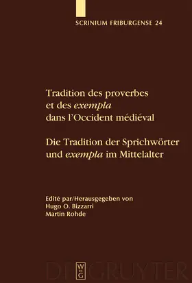 Rohde / Bizzarri |  Tradition des proverbes et des exempla dans l'Occident médiéval / Die Tradition der Sprichwörter und exempla im Mittelalter | Buch |  Sack Fachmedien