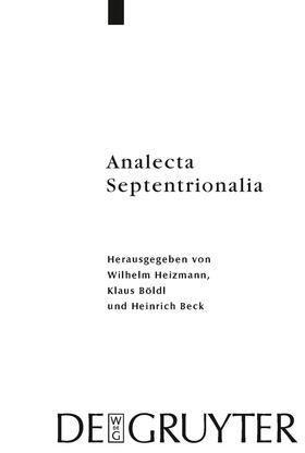 Heizmann / Beck / Böldl |  Analecta Septentrionalia | Buch |  Sack Fachmedien