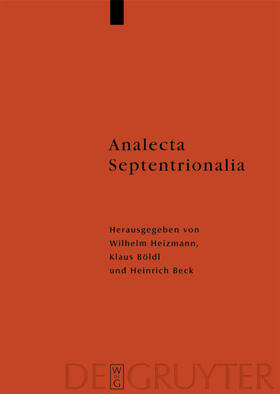Heizmann / Böldl / Beck |  Analecta Septentrionalia | eBook | Sack Fachmedien