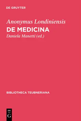 Manetti |  De medicina | Buch |  Sack Fachmedien