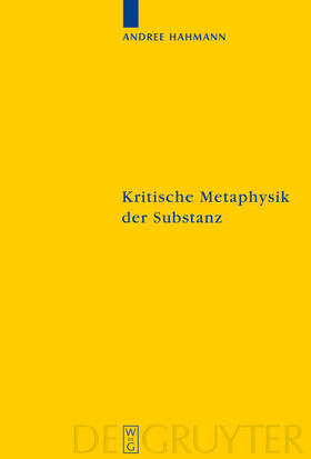 Hahmann |  Kritische Metaphysik der Substanz | Buch |  Sack Fachmedien