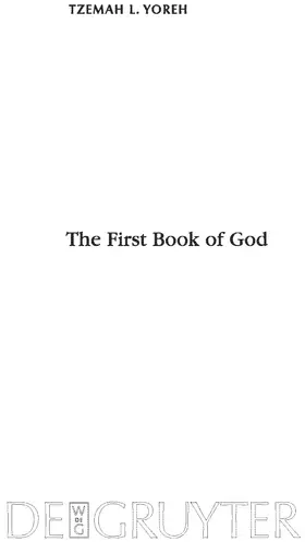 Yoreh |  The First Book of God | Buch |  Sack Fachmedien