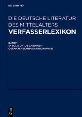 Wachinger |  Verfasserlexikon - Die deutsche Literatur des Mittelalters | Buch |  Sack Fachmedien