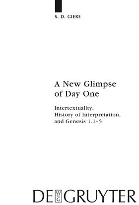 Giere |  A New Glimpse of Day One | Buch |  Sack Fachmedien