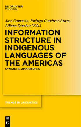 Camacho / Gutiérrez-Bravo / Sánchez |  Information Structure in Indigenous Languages of the Americas | eBook | Sack Fachmedien