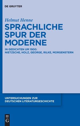 Henne |  Sprachliche Spur der Moderne | Buch |  Sack Fachmedien
