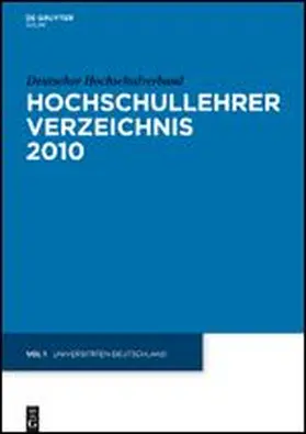 Deutscher Hochschulverband |  Universitäten Deutschland | Buch |  Sack Fachmedien