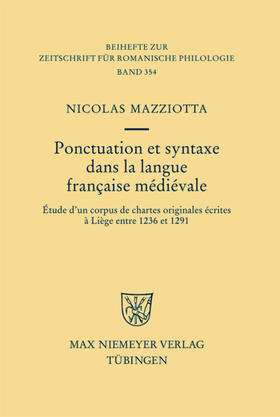 Mazziotta |  Ponctuation et syntaxe dans la langue française médiévale | eBook | Sack Fachmedien