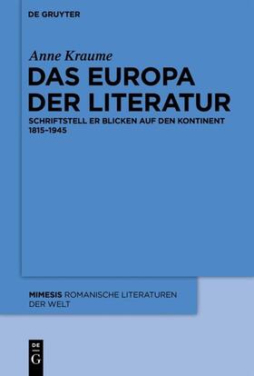 Kraume |  Das Europa der Literatur | Buch |  Sack Fachmedien