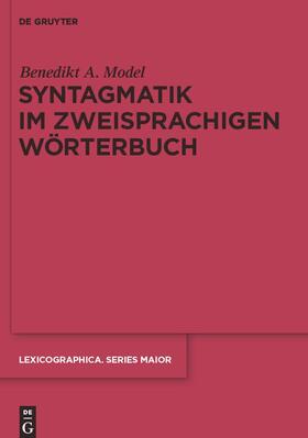 Model |  Syntagmatik im zweisprachigen Wörterbuch | Buch |  Sack Fachmedien