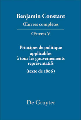  Principes de politique applicables à tous les gouvernements représentatifs | eBook | Sack Fachmedien