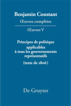  Principes de politique applicables à tous les gouvernements représentatifs | eBook | Sack Fachmedien