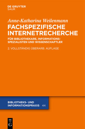Weilenmann |  Fachspezifische Internetrecherche | eBook | Sack Fachmedien