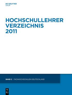 Degruyter |  Fachhochschulen Deutschland | Buch |  Sack Fachmedien