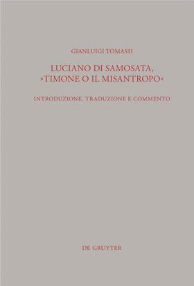 Tomassi |  Luciano di Samosata, "Timone o il misantropo" | Buch |  Sack Fachmedien