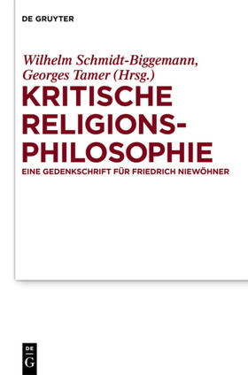 Schmidt-Biggemann / Tamer |  Kritische Religionsphilosophie | eBook | Sack Fachmedien