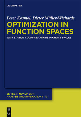Kosmol / Müller-Wichards |  Optimization in Function Spaces | eBook | Sack Fachmedien