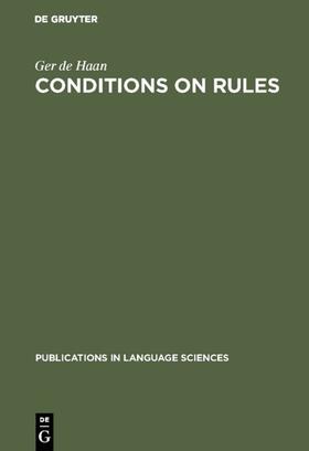 Haan |  Conditions on Rules | eBook | Sack Fachmedien