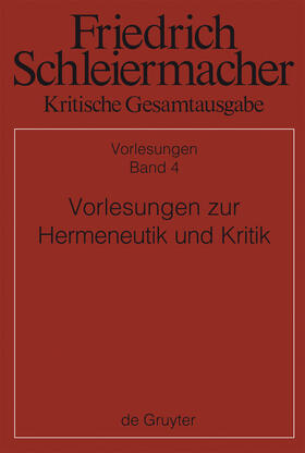 Virmond |  Vorlesungen zur Hermeneutik und Kritik | Buch |  Sack Fachmedien