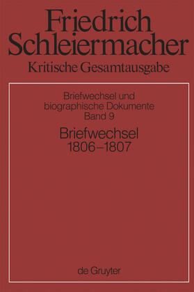 Schleiermacher / Arndt / Gerber |  Briefwechsel 1806-1807 | Buch |  Sack Fachmedien
