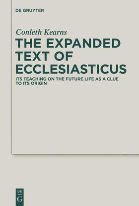 Kearns / Beentjes |  The Expanded Text of Ecclesiasticus | eBook | Sack Fachmedien