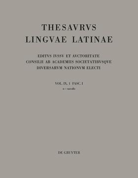  Thesaurus linguae Latinae | Buch |  Sack Fachmedien
