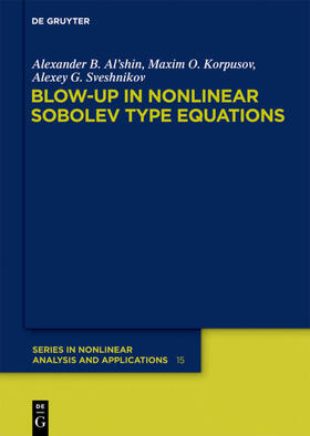 Al'shin / Korpusov / Sveshnikov |  Blow-up in Nonlinear Sobolev Type Equations | eBook | Sack Fachmedien