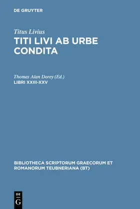 Titus Livius / Dorey |  Libri XXIII-XXV | eBook | Sack Fachmedien