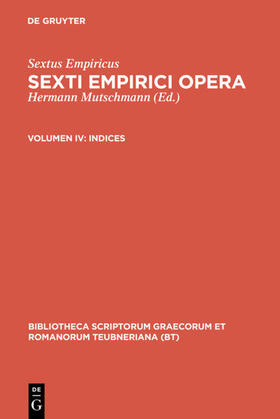 Sextus Empiricus |  Indices | eBook | Sack Fachmedien