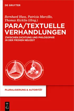 Huss / Ricklin / Marzillo |  Para/Textuelle Verhandlungen zwischen Dichtung und Philosophie in der Frühen Neuzeit | Buch |  Sack Fachmedien