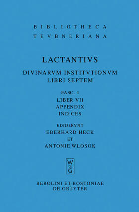 Heck / Wlosok |  Divinarum institutionum libri septem | eBook | Sack Fachmedien