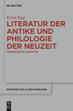 Vogt / Lamberz |  Literatur der Antike und Philologie der Neuzeit | Buch |  Sack Fachmedien