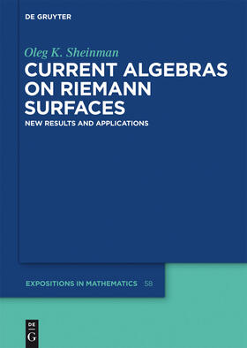 Sheinman |  Current Algebras on Riemann Surfaces | Buch |  Sack Fachmedien
