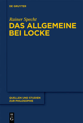 Specht |  Das Allgemeine bei Locke | eBook | Sack Fachmedien