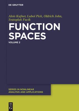 Pick / Musil / Kufner |  Function Spaces, 2 | Buch |  Sack Fachmedien