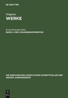 Preuschen |  Der Johanneskommentar | Buch |  Sack Fachmedien