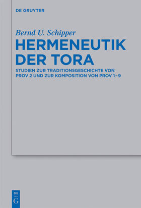 Schipper |  Hermeneutik der Tora | eBook | Sack Fachmedien