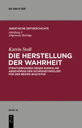 Stoll |  Die Herstellung der Wahrheit | eBook | Sack Fachmedien