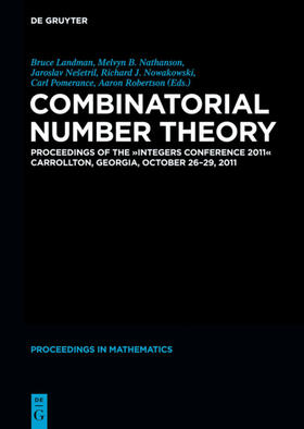 Robertson / Landman / Pomerance |  Combinatorial Number Theory | Buch |  Sack Fachmedien