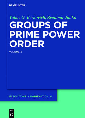 Janko / Berkovich |  Groups of Prime Power Order. Volume 4 | Buch |  Sack Fachmedien