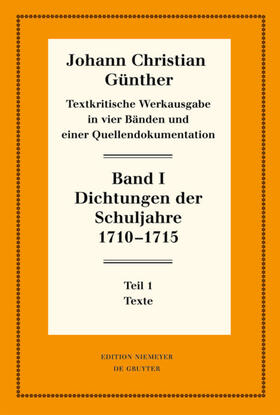 Bölhoff / Günther |  Dichtungen der Schuljahre 1710–1715 | eBook | Sack Fachmedien