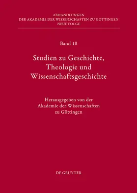  Studien zu Geschichte, Theologie und Wissenschaftsgeschichte | Buch |  Sack Fachmedien