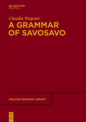 Wegener |  A Grammar of Savosavo | eBook | Sack Fachmedien